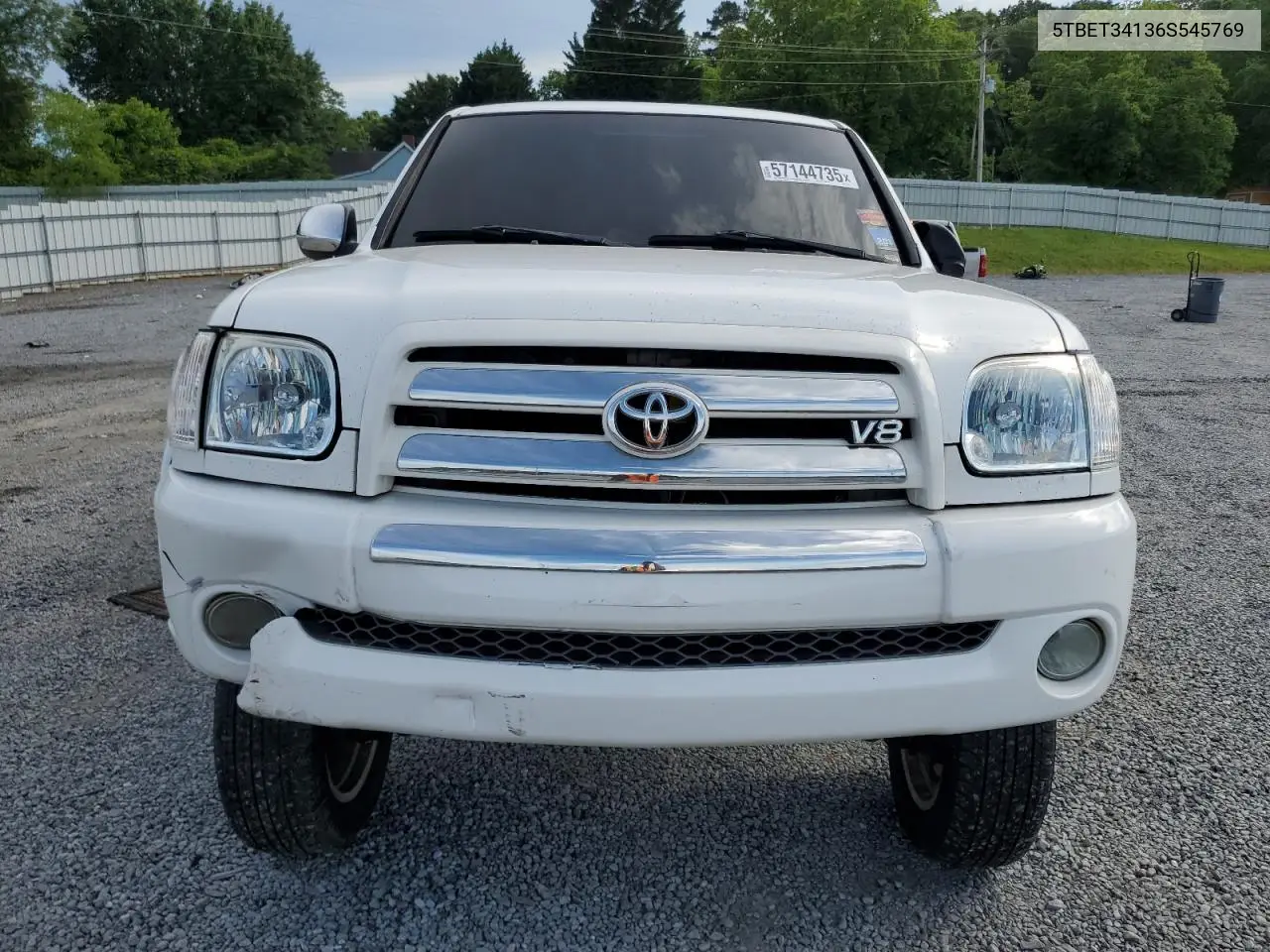 2006 Toyota Tundra Double Cab Sr5 VIN: 5TBET34136S545769 Lot: 57144735