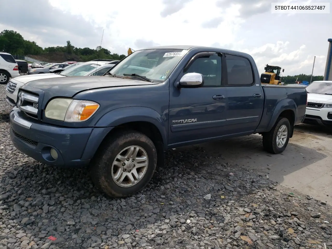 2006 Toyota Tundra Double Cab Sr5 VIN: 5TBDT44106S527487 Lot: 62678355