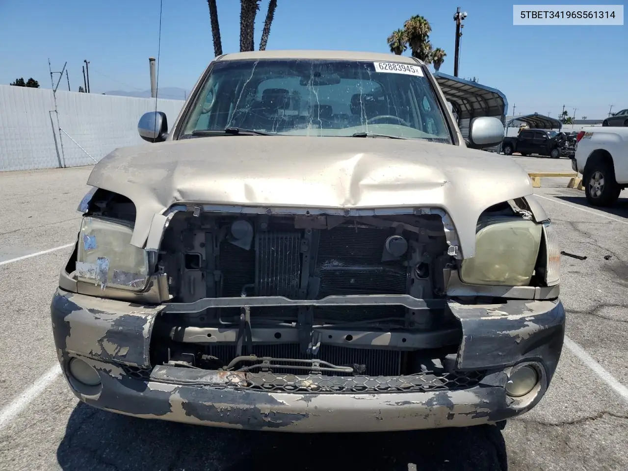 2006 Toyota Tundra Double Cab Sr5 VIN: 5TBET34196S561314 Lot: 62883945