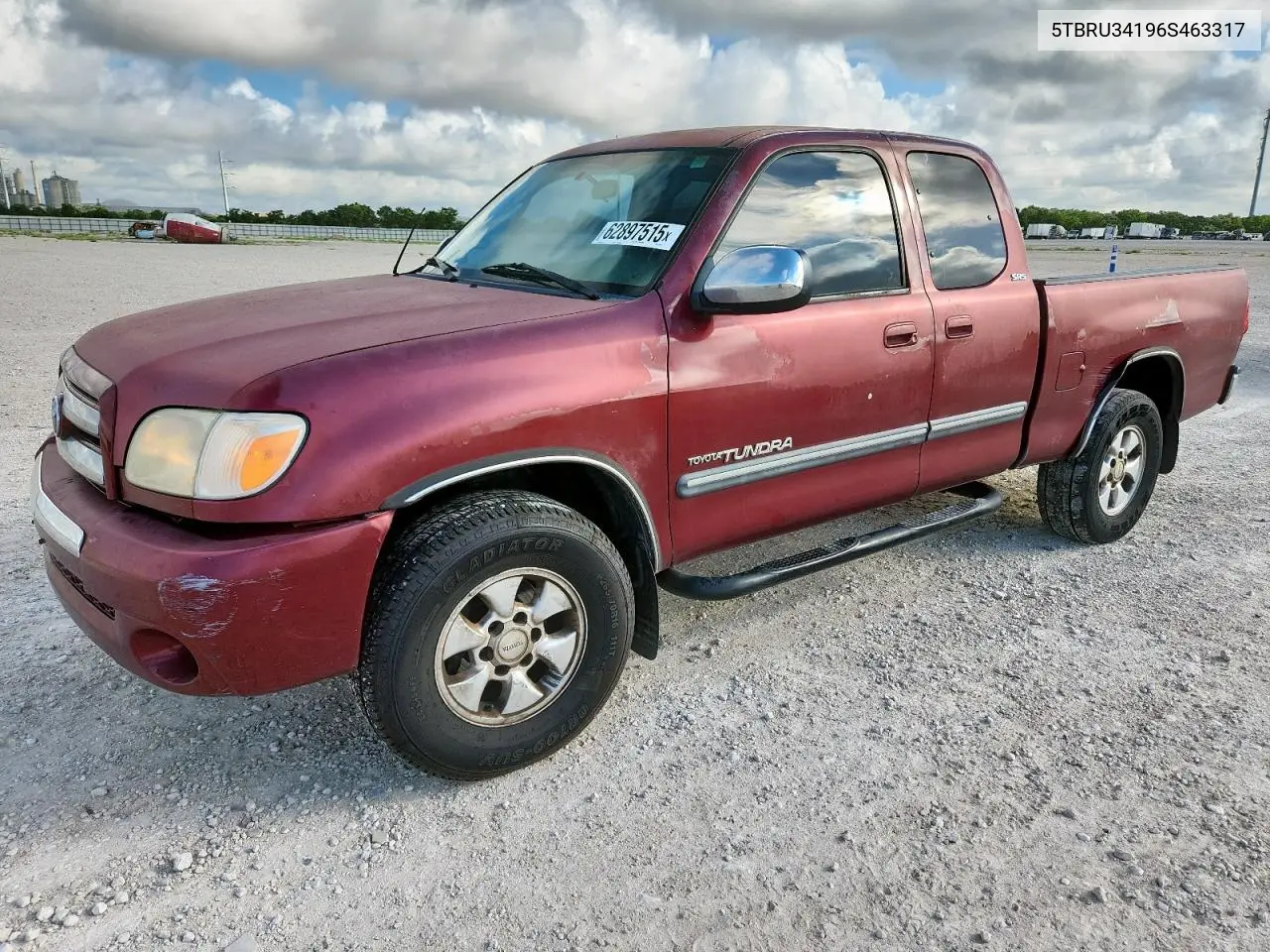 2006 Toyota Tundra Access Cab Sr5 VIN: 5TBRU34196S463317 Lot: 62897515