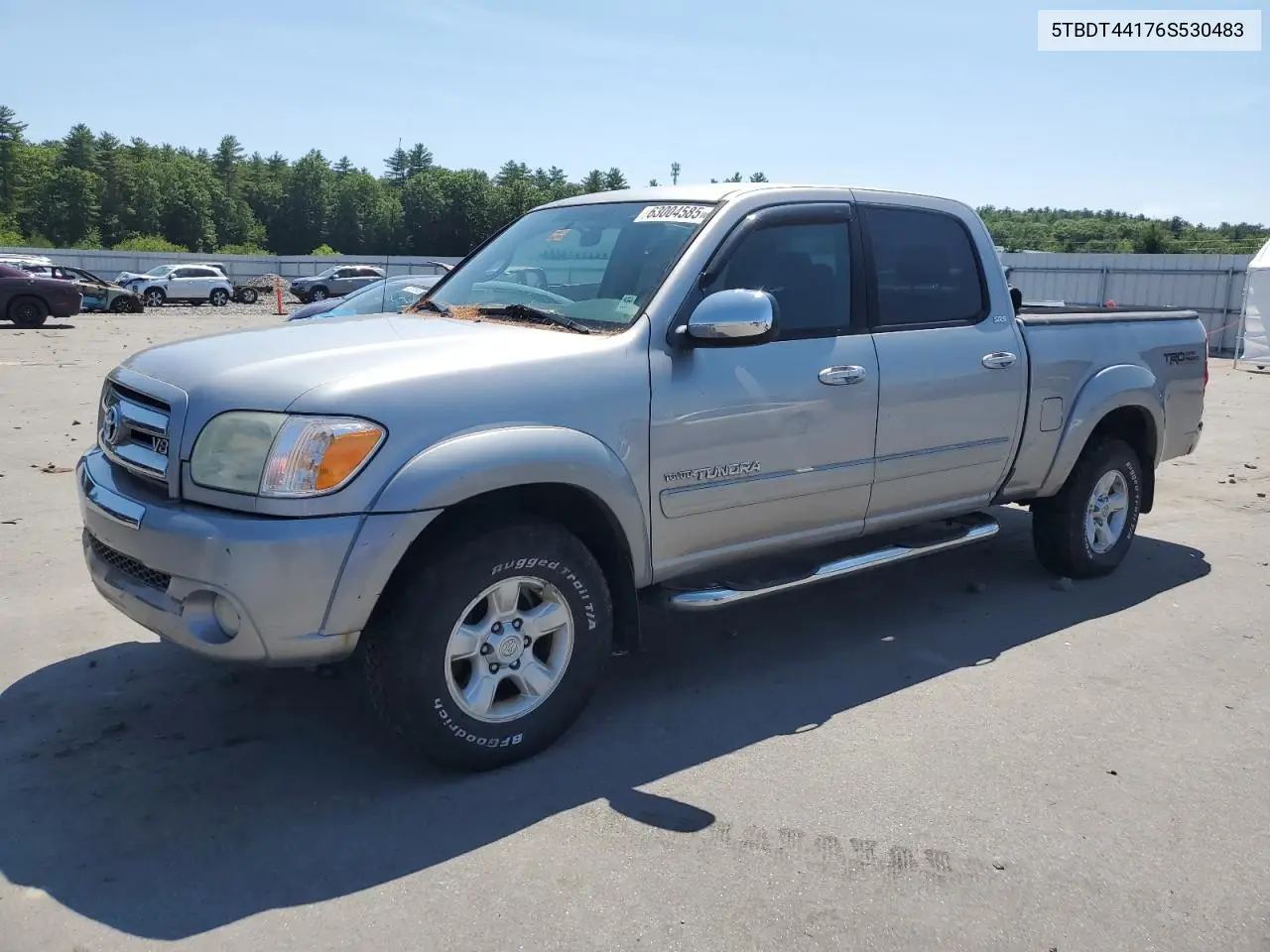 2006 Toyota Tundra Double Cab Sr5 VIN: 5TBDT44176S530483 Lot: 63004585