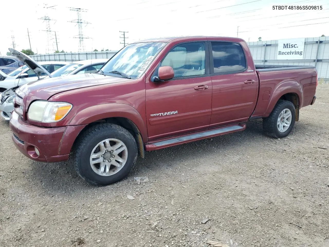 2006 Toyota Tundra Double Cab Limited VIN: 5TBDT48186S509815 Lot: 63110785