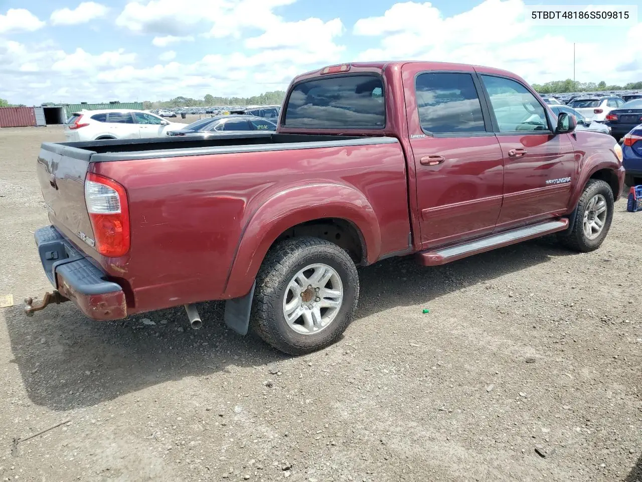 2006 Toyota Tundra Double Cab Limited VIN: 5TBDT48186S509815 Lot: 63110785