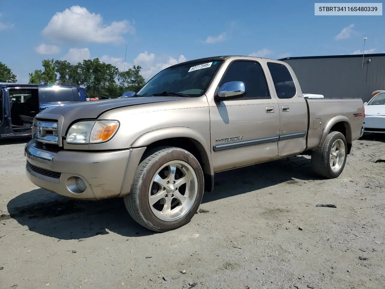 2006 Toyota Tundra Access Cab Sr5 VIN: 5TBRT34116S480339 Lot: 63117595