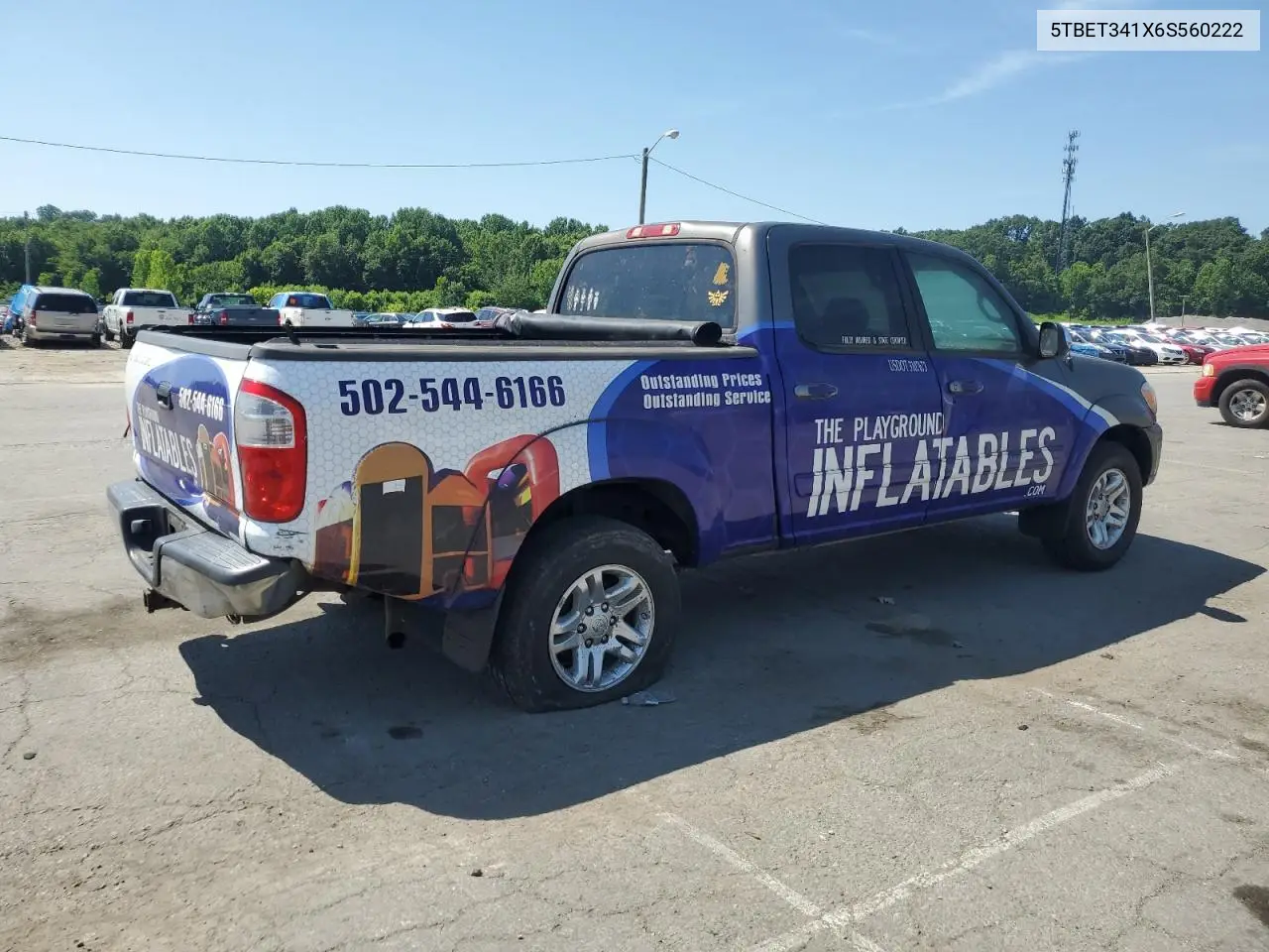 2006 Toyota Tundra Double Cab Sr5 VIN: 5TBET341X6S560222 Lot: 63261275