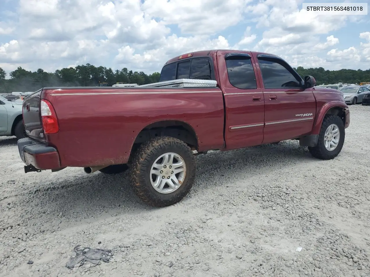 2006 Toyota Tundra Access Cab Limited VIN: 5TBRT38156S481018 Lot: 63303275