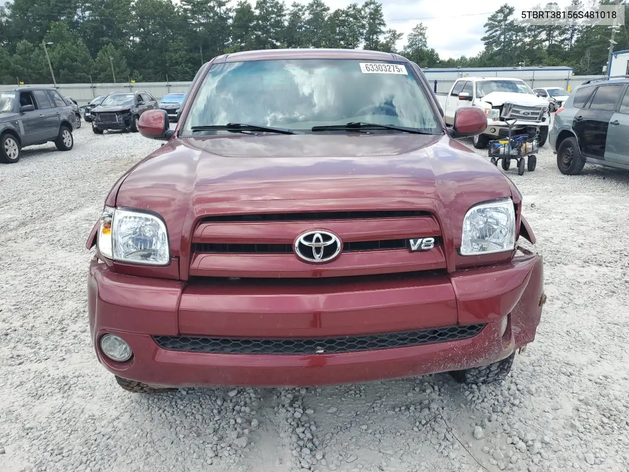 2006 Toyota Tundra Access Cab Limited VIN: 5TBRT38156S481018 Lot: 63303275