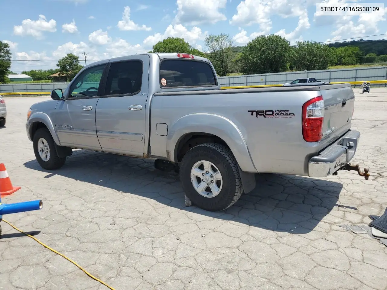 2006 Toyota Tundra Double Cab Sr5 VIN: 5TBDT44116S538109 Lot: 63454205