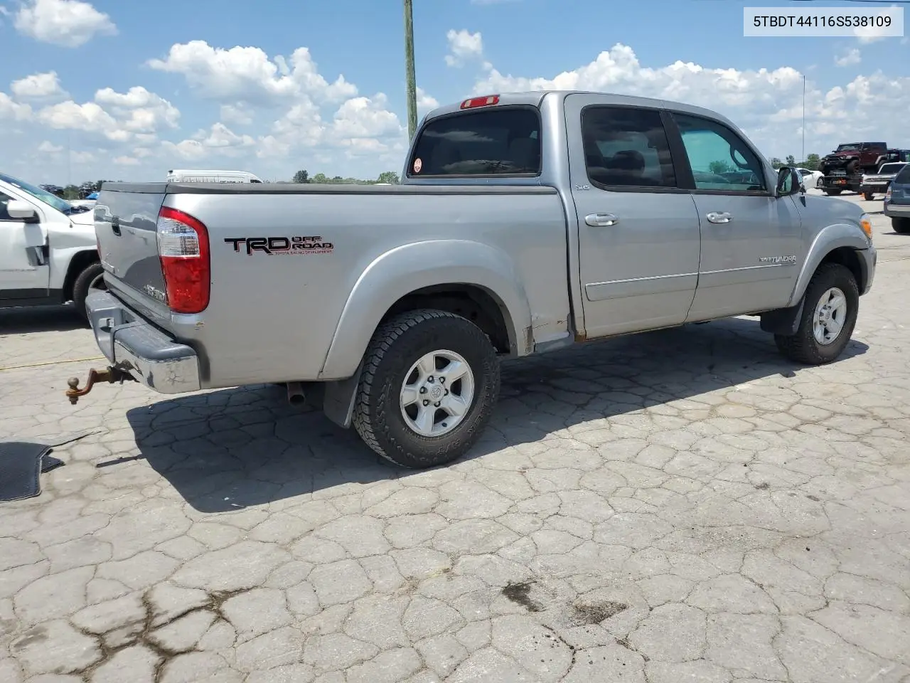 2006 Toyota Tundra Double Cab Sr5 VIN: 5TBDT44116S538109 Lot: 63454205