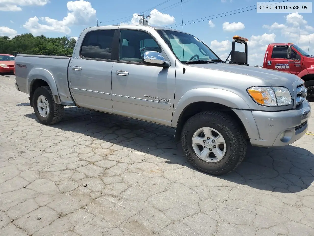 2006 Toyota Tundra Double Cab Sr5 VIN: 5TBDT44116S538109 Lot: 63454205