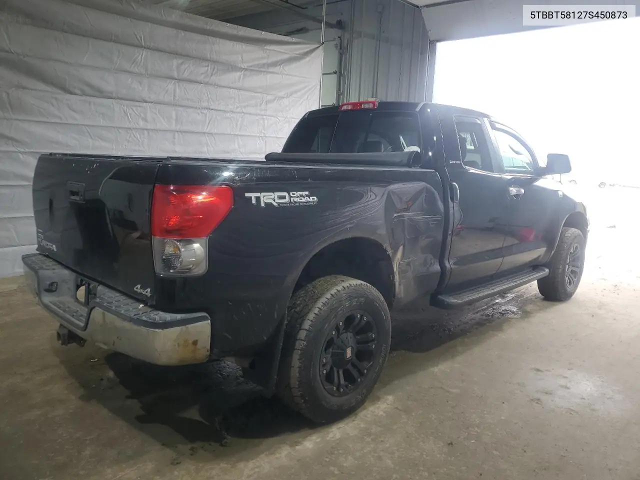 2007 Toyota Tundra Double Cab Limited VIN: 5TBBT58127S450873 Lot: 49744585