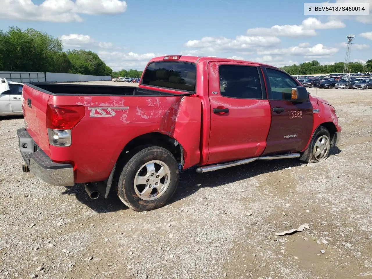 2007 Toyota Tundra Crewmax Sr5 VIN: 5TBEV54187S460014 Lot: 54431085