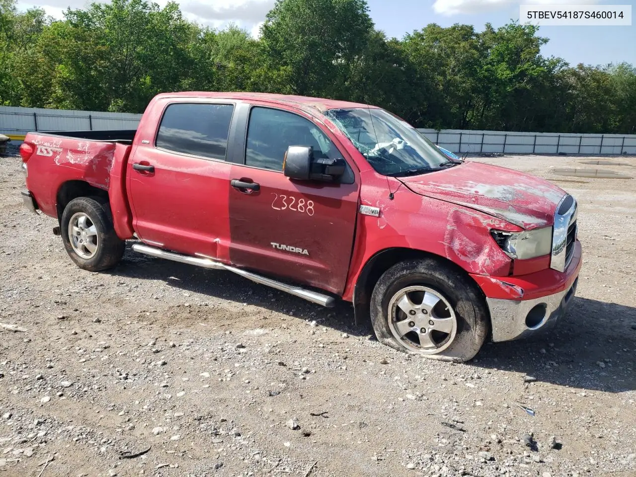 2007 Toyota Tundra Crewmax Sr5 VIN: 5TBEV54187S460014 Lot: 54431085