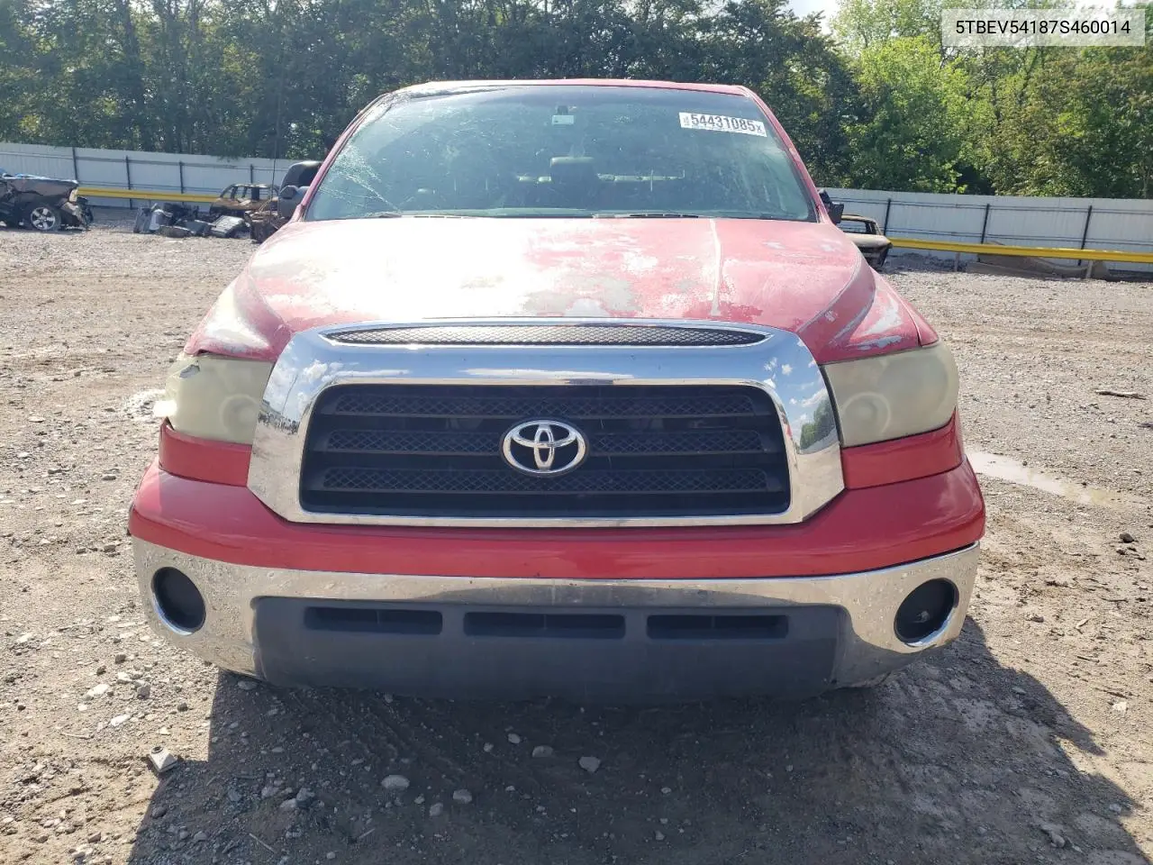 2007 Toyota Tundra Crewmax Sr5 VIN: 5TBEV54187S460014 Lot: 54431085