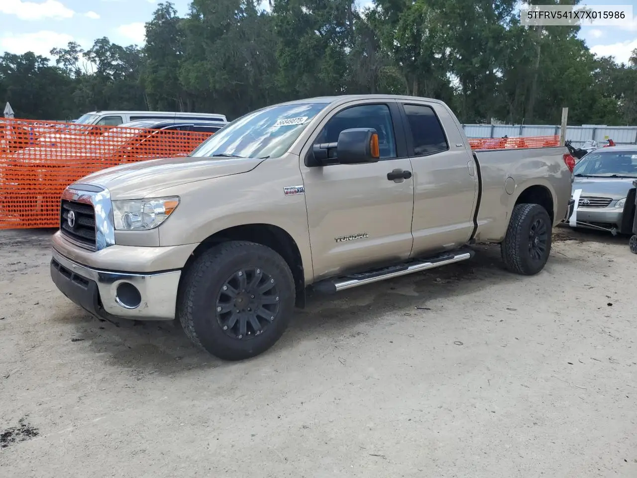 2007 Toyota Tundra Double Cab Sr5 VIN: 5TFRV541X7X015986 Lot: 56849875