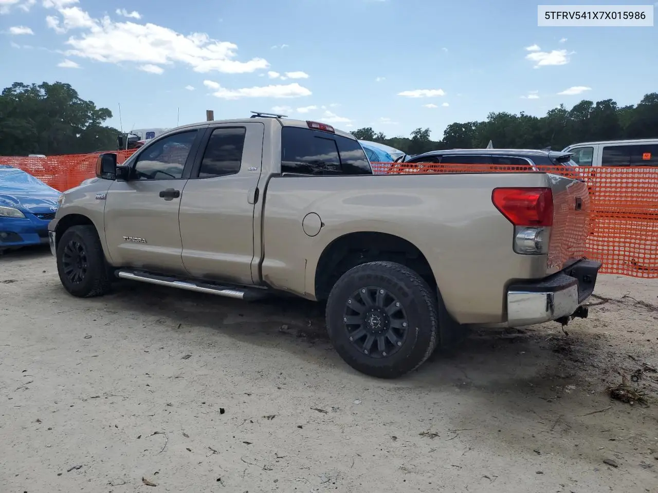 2007 Toyota Tundra Double Cab Sr5 VIN: 5TFRV541X7X015986 Lot: 56849875