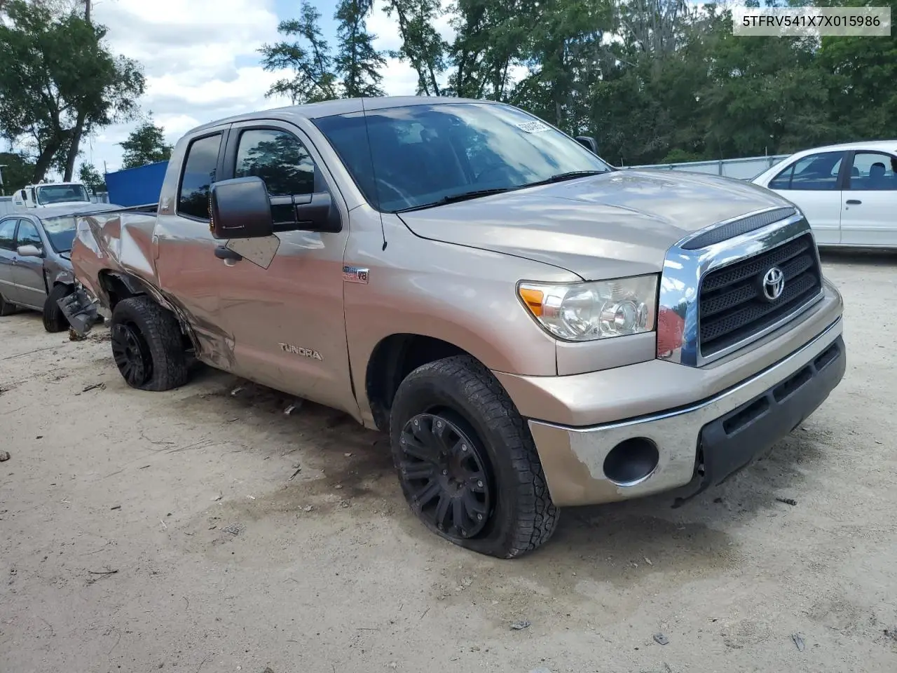 2007 Toyota Tundra Double Cab Sr5 VIN: 5TFRV541X7X015986 Lot: 56849875