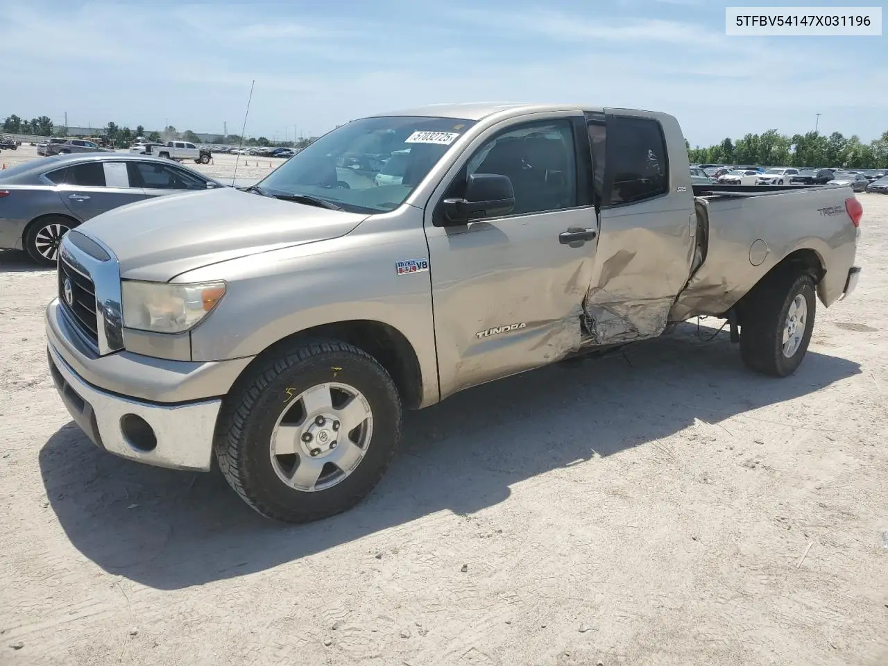 2007 Toyota Tundra Double Cab Sr5 VIN: 5TFBV54147X031196 Lot: 57032725