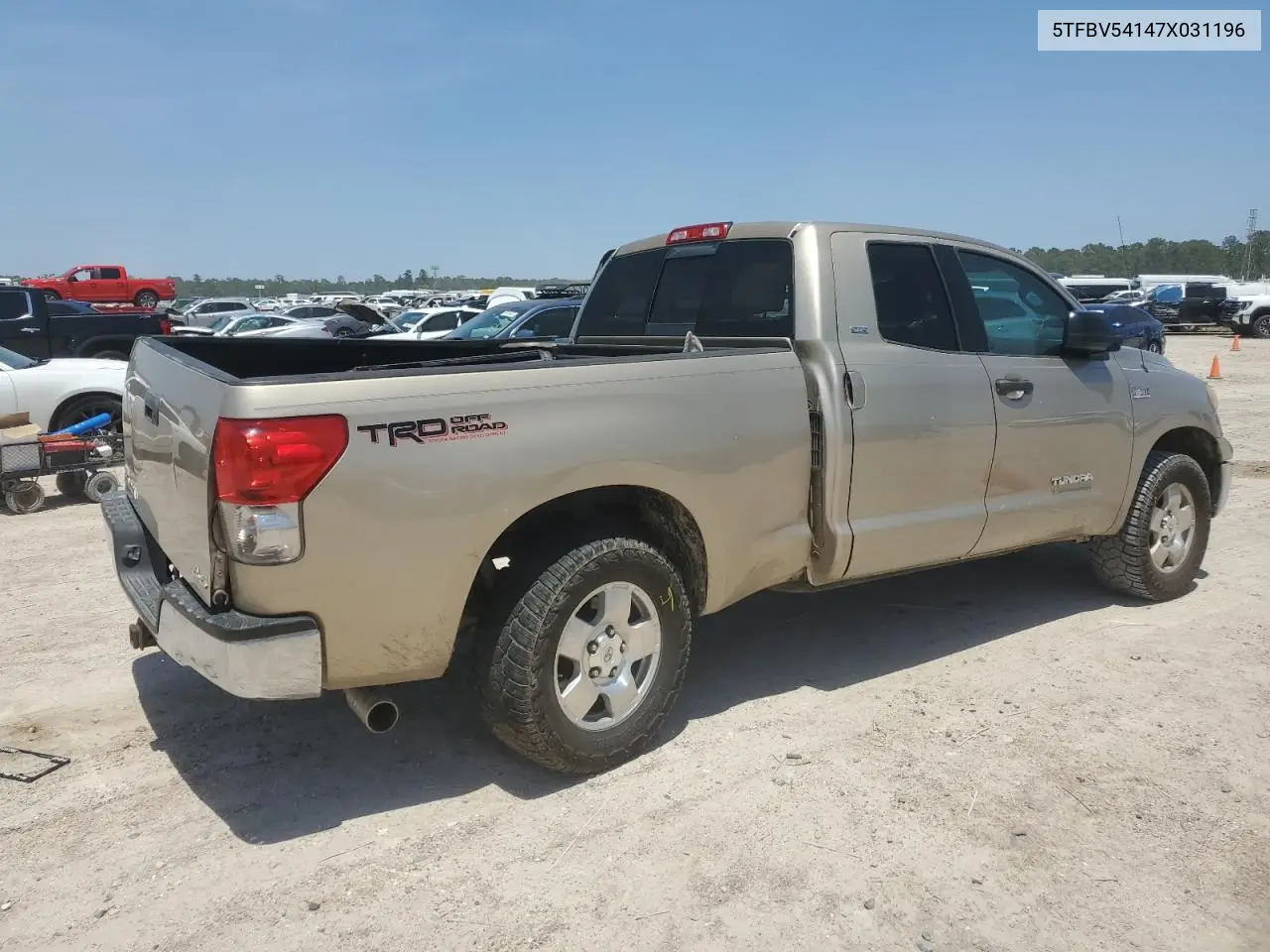 2007 Toyota Tundra Double Cab Sr5 VIN: 5TFBV54147X031196 Lot: 57032725