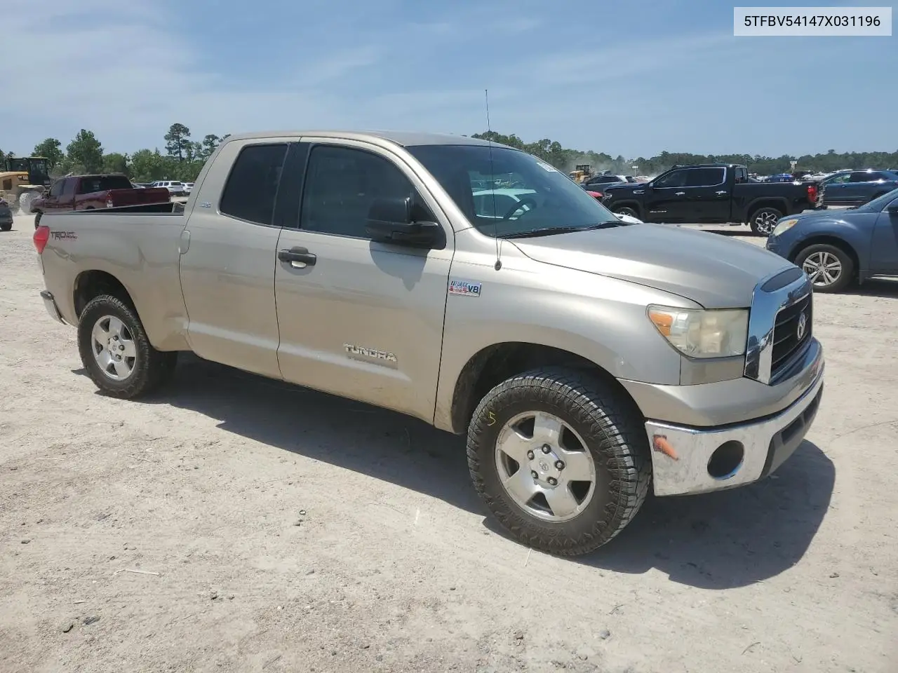 2007 Toyota Tundra Double Cab Sr5 VIN: 5TFBV54147X031196 Lot: 57032725