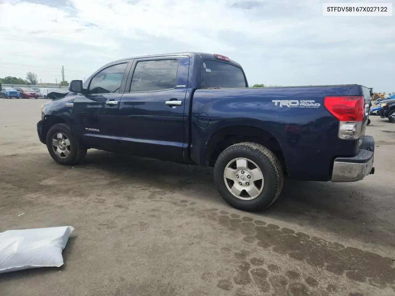 2007 Toyota Tundra Crewmax Limited VIN: 5TFDV58167X027122 Lot: 61758145