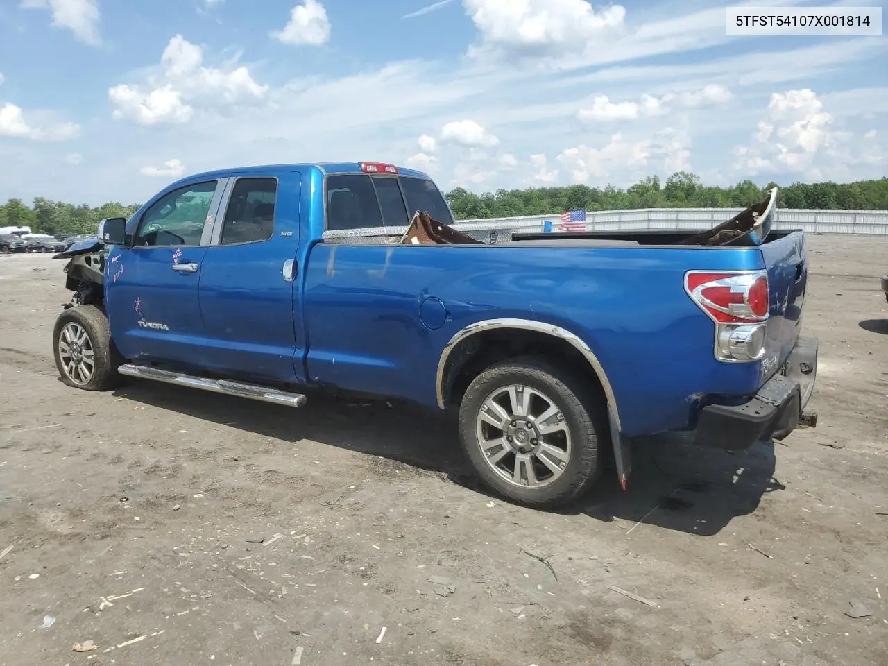 2007 Toyota Tundra Double Cab Sr5 VIN: 5TFST54107X001814 Lot: 62830525