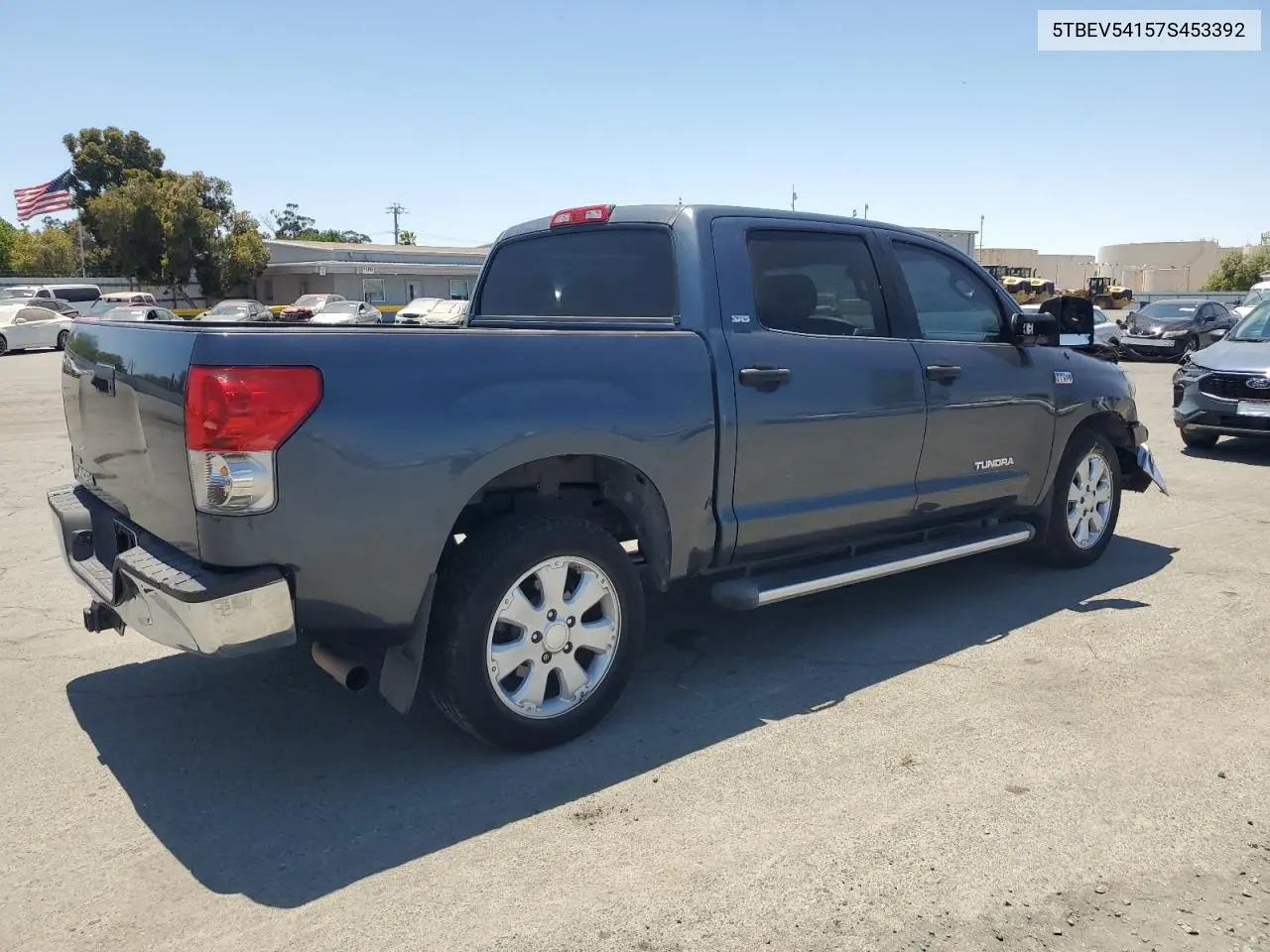 2007 Toyota Tundra Crewmax Sr5 VIN: 5TBEV54157S453392 Lot: 63033895