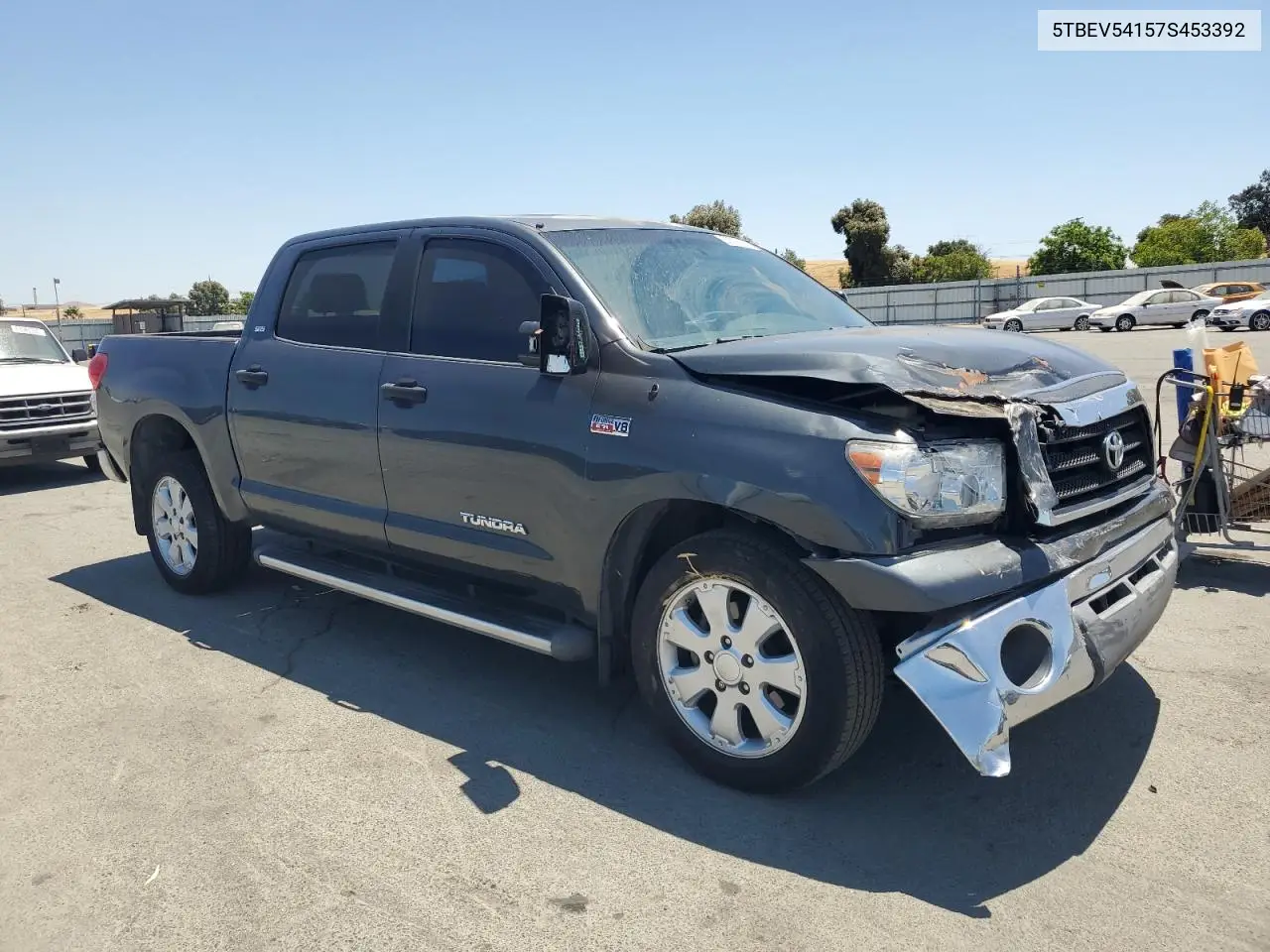 2007 Toyota Tundra Crewmax Sr5 VIN: 5TBEV54157S453392 Lot: 63033895