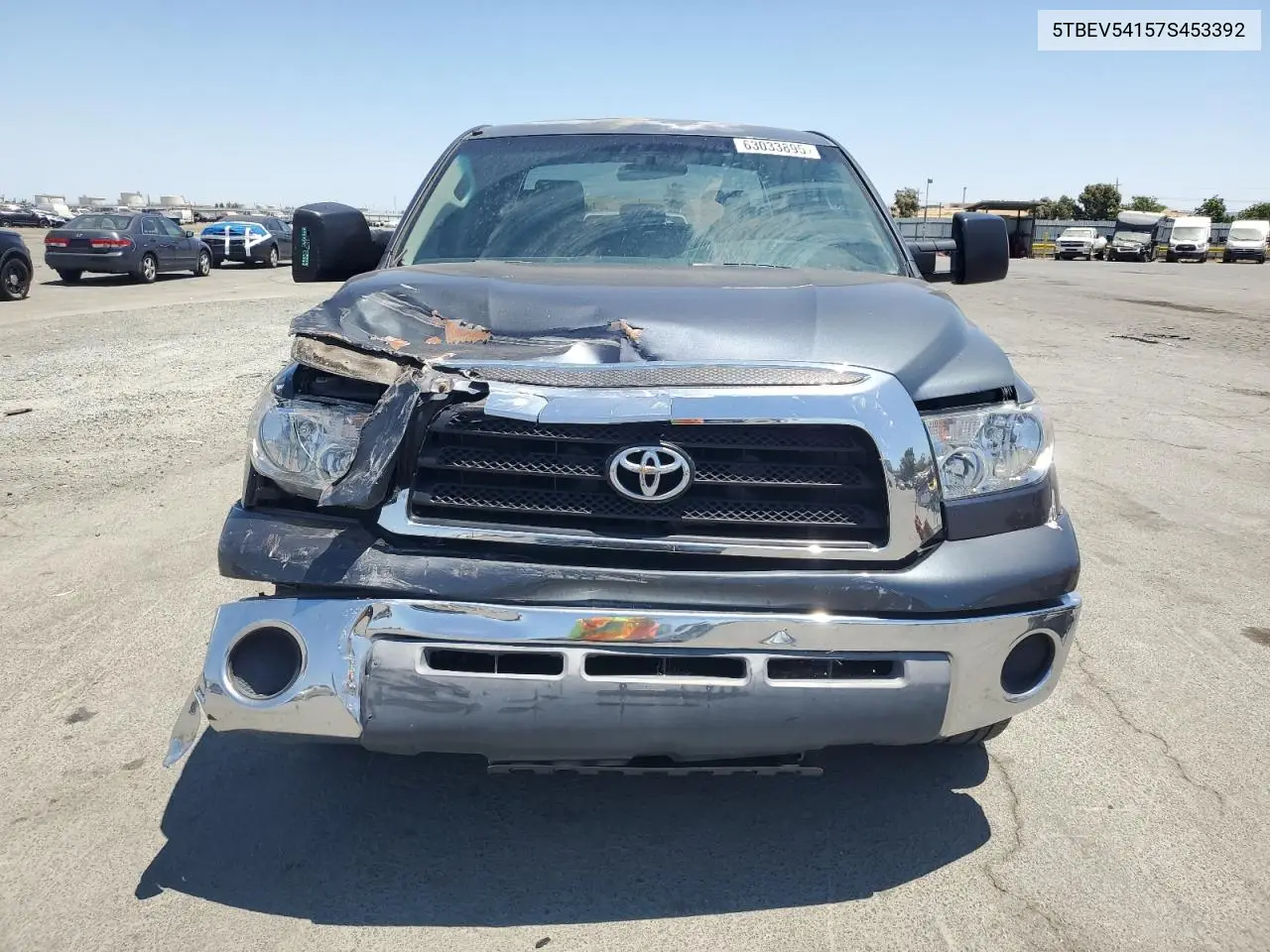 2007 Toyota Tundra Crewmax Sr5 VIN: 5TBEV54157S453392 Lot: 63033895