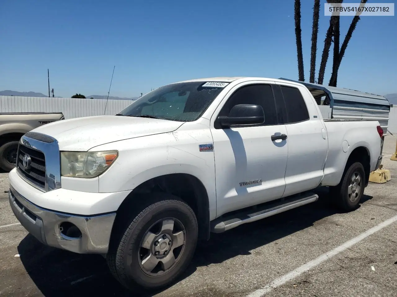 2007 Toyota Tundra Double Cab Sr5 VIN: 5TFBV54167X027182 Lot: 63055485