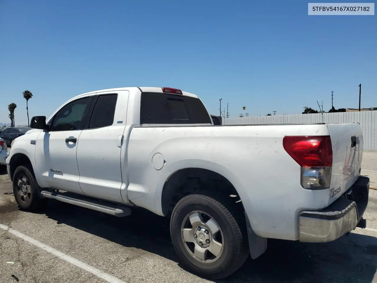 2007 Toyota Tundra Double Cab Sr5 VIN: 5TFBV54167X027182 Lot: 63055485