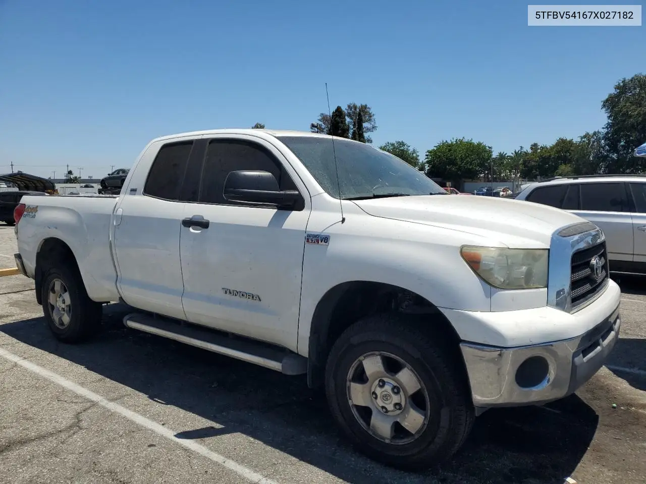 2007 Toyota Tundra Double Cab Sr5 VIN: 5TFBV54167X027182 Lot: 63055485