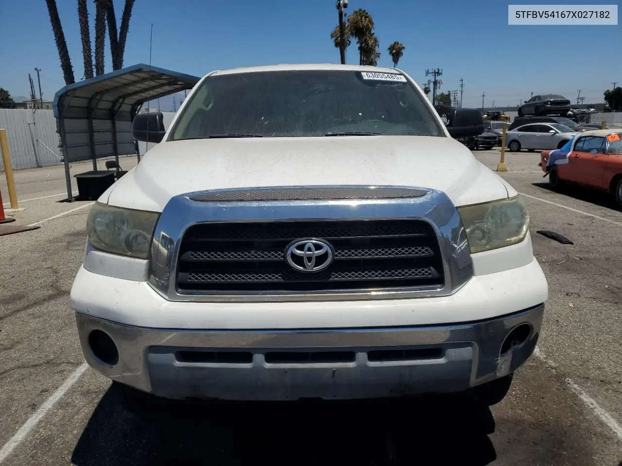 2007 Toyota Tundra Double Cab Sr5 VIN: 5TFBV54167X027182 Lot: 63055485