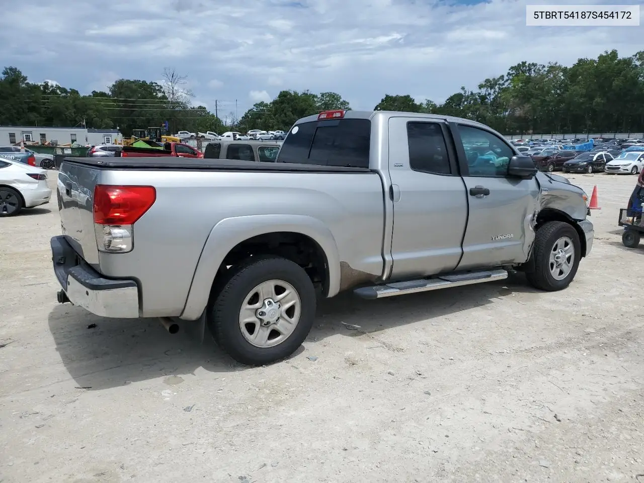 2007 Toyota Tundra Double Cab Sr5 VIN: 5TBRT54187S454172 Lot: 63102235