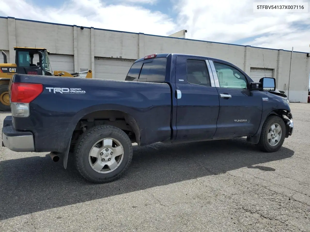 2007 Toyota Tundra Double Cab Sr5 VIN: 5TFBV54137X007116 Lot: 63444395