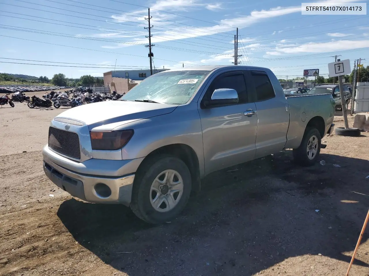 2007 Toyota Tundra Double Cab Sr5 VIN: 5TFRT54107X014173 Lot: 63634905