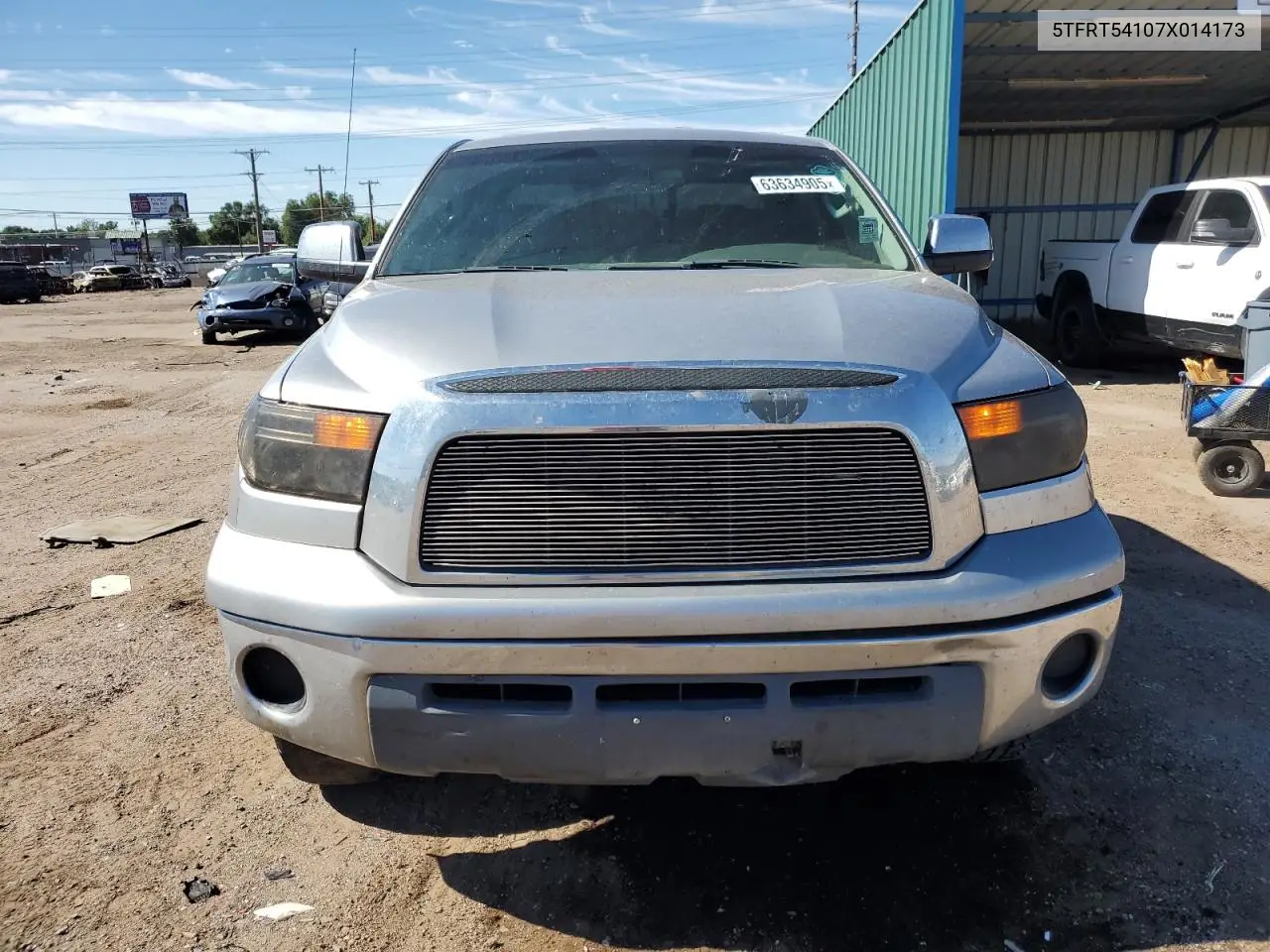 2007 Toyota Tundra Double Cab Sr5 VIN: 5TFRT54107X014173 Lot: 63634905