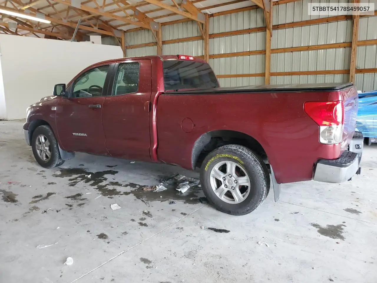 2008 Toyota Tundra Double Cab VIN: 5TBBT54178S459057 Lot: 56581125