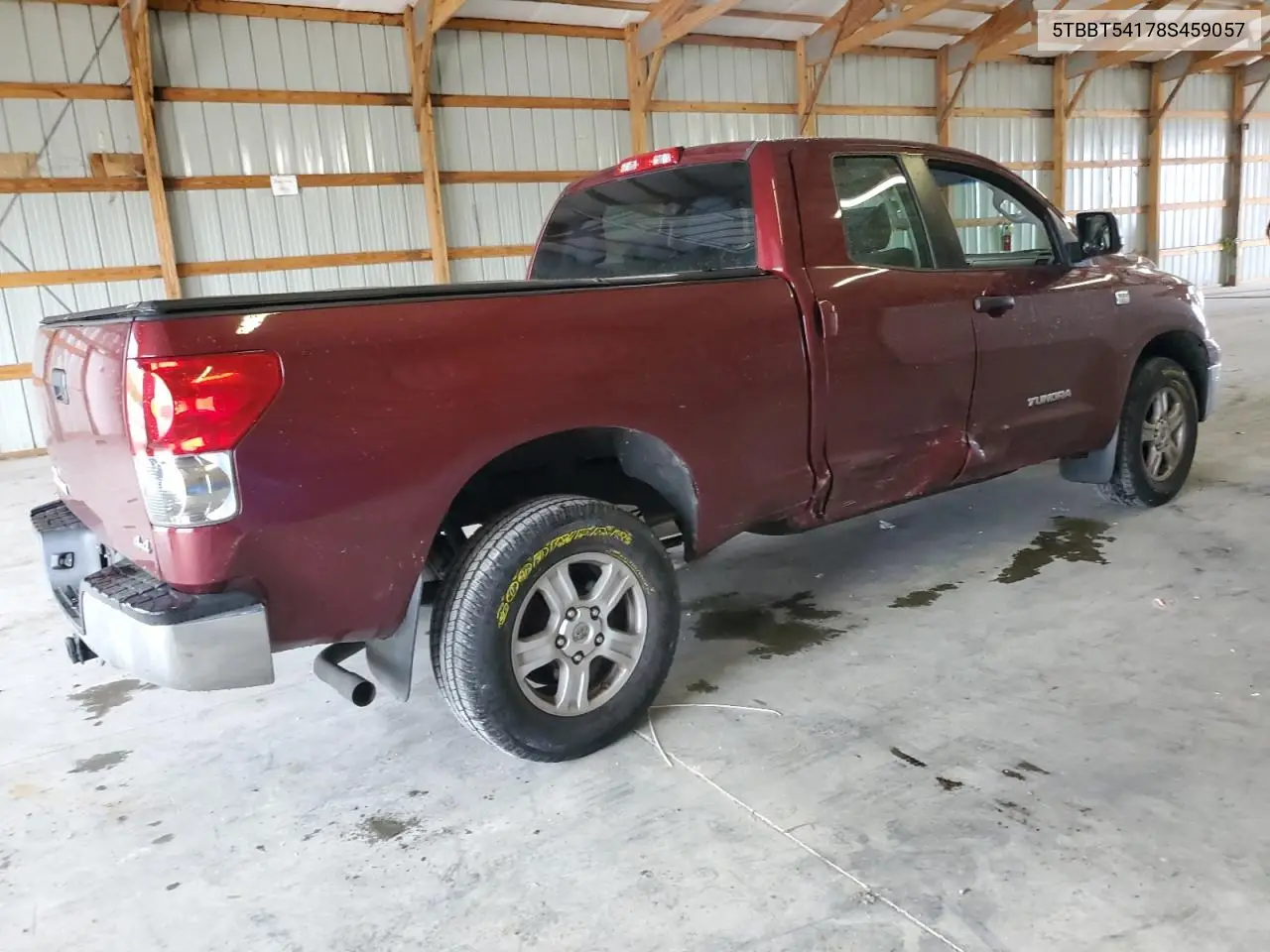 2008 Toyota Tundra Double Cab VIN: 5TBBT54178S459057 Lot: 56581125
