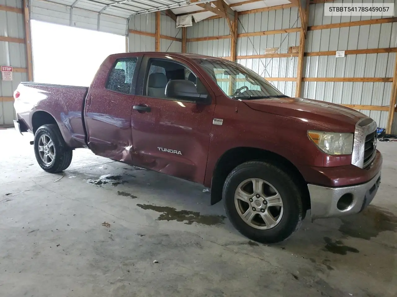 2008 Toyota Tundra Double Cab VIN: 5TBBT54178S459057 Lot: 56581125