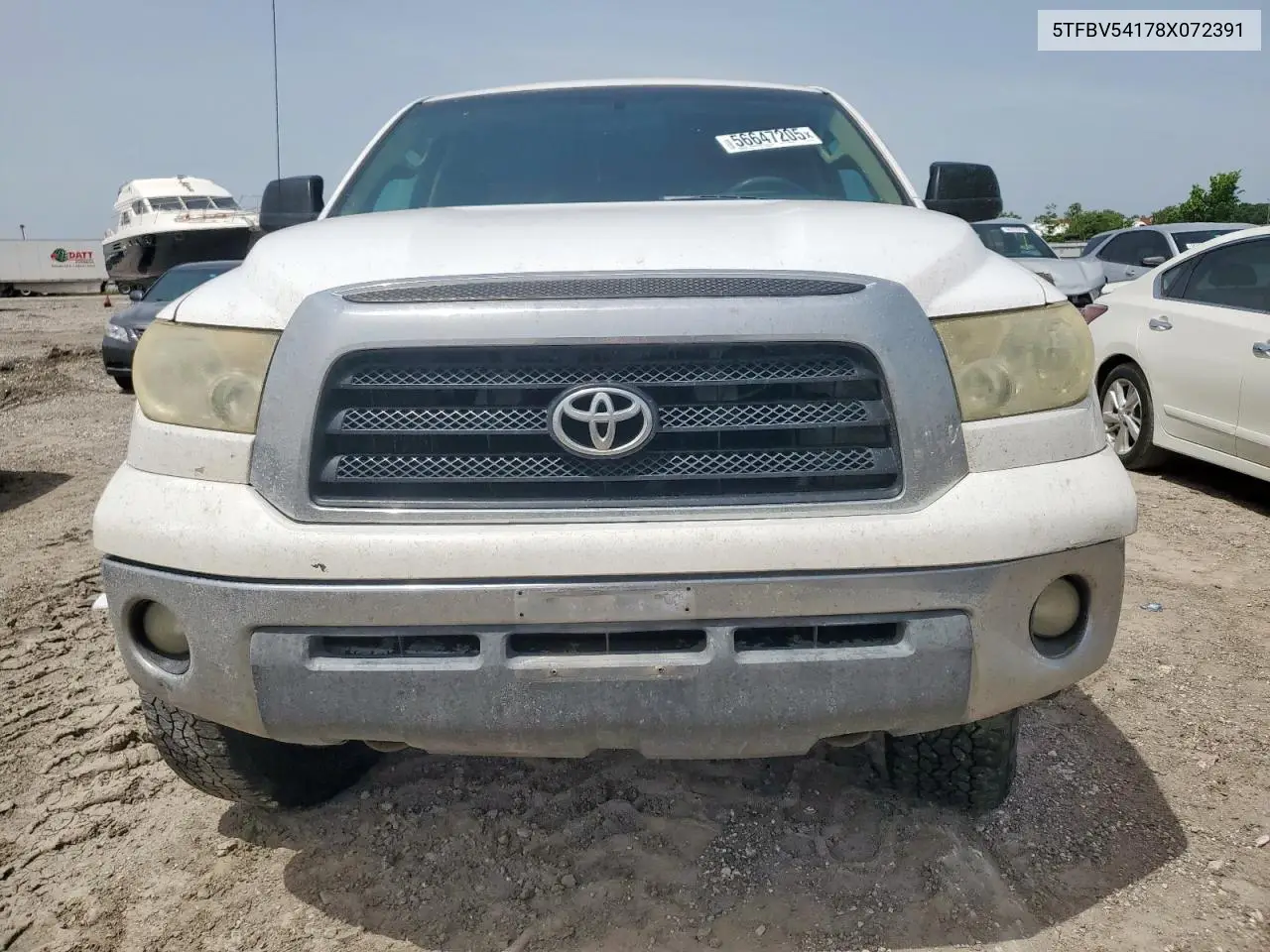 2008 Toyota Tundra Double Cab VIN: 5TFBV54178X072391 Lot: 56647205