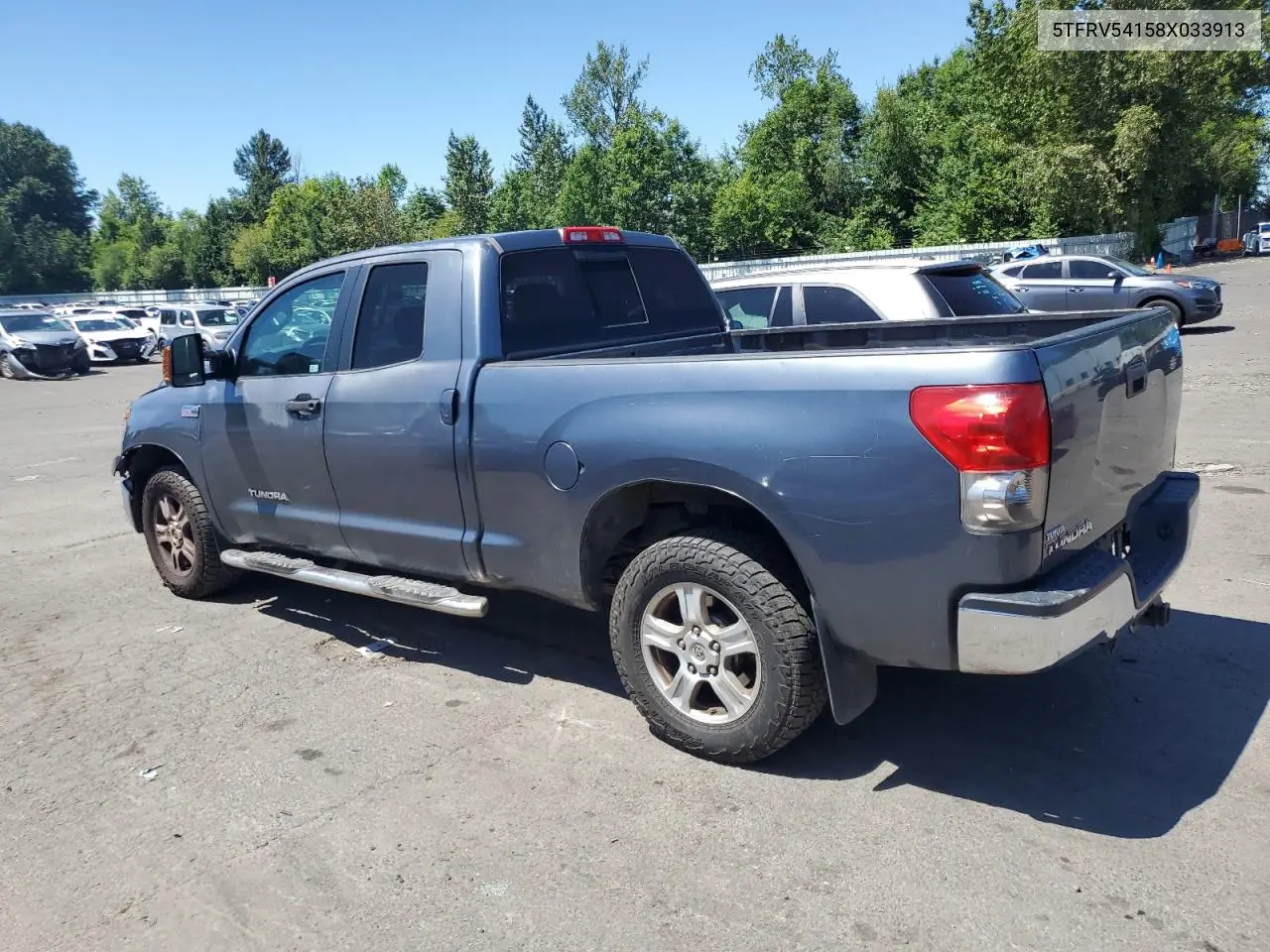2008 Toyota Tundra Double Cab VIN: 5TFRV54158X033913 Lot: 62300815