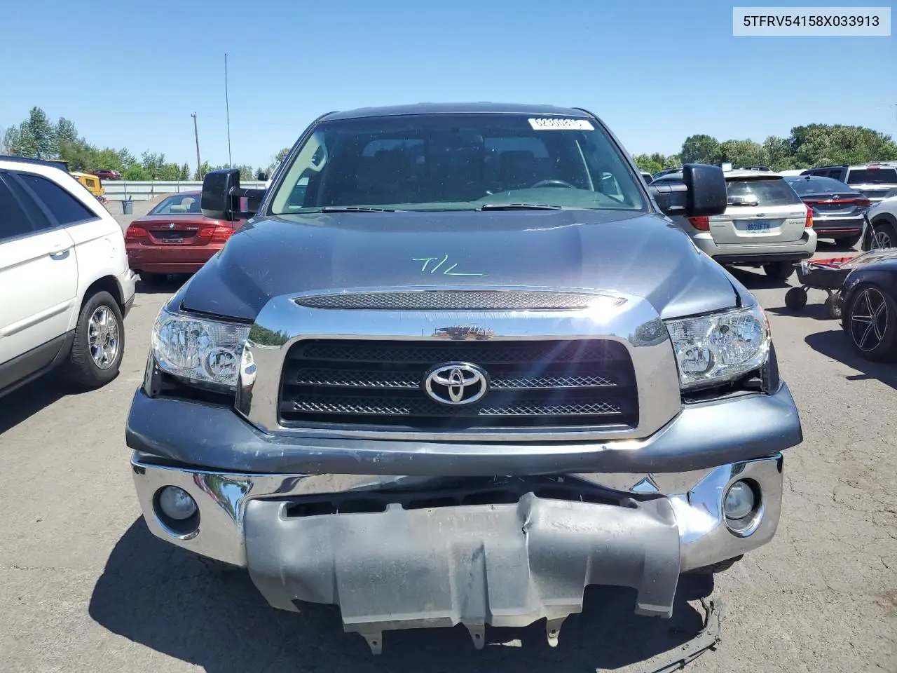 2008 Toyota Tundra Double Cab VIN: 5TFRV54158X033913 Lot: 62300815