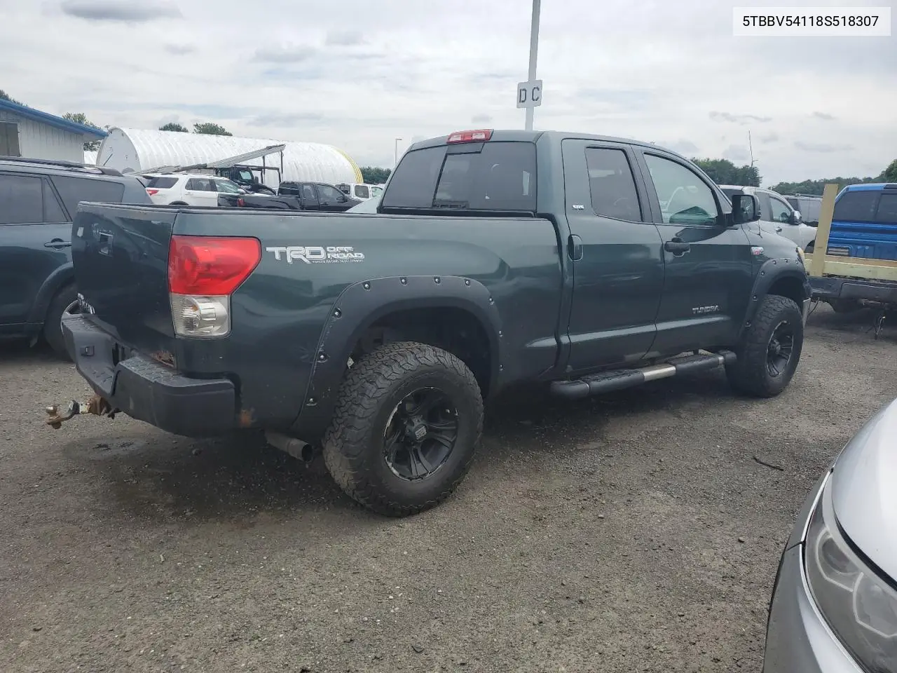 2008 Toyota Tundra Double Cab VIN: 5TBBV54118S518307 Lot: 62727475