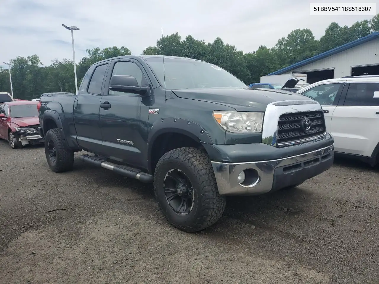 2008 Toyota Tundra Double Cab VIN: 5TBBV54118S518307 Lot: 62727475