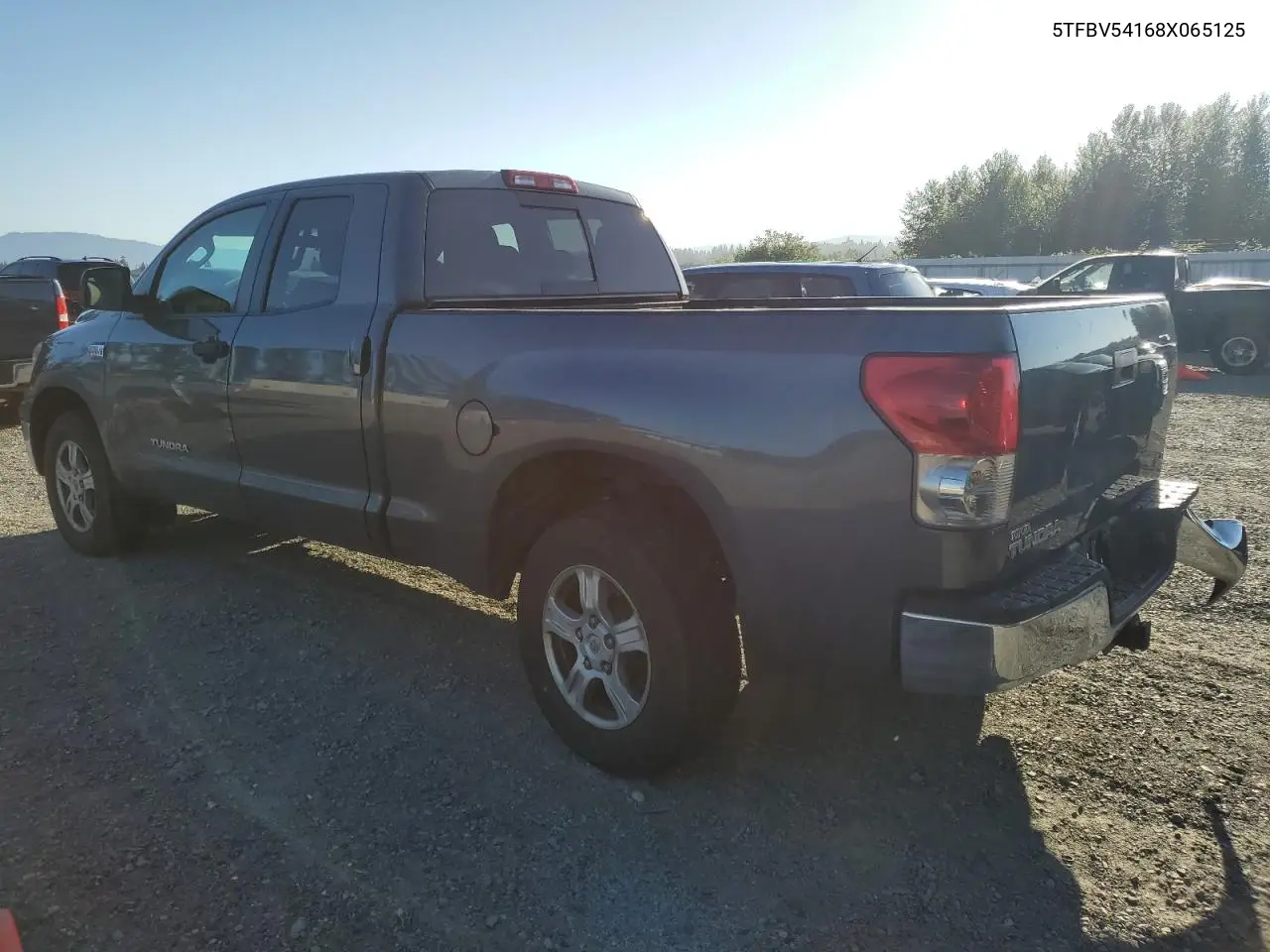 2008 Toyota Tundra Double Cab VIN: 5TFBV54168X065125 Lot: 62803565