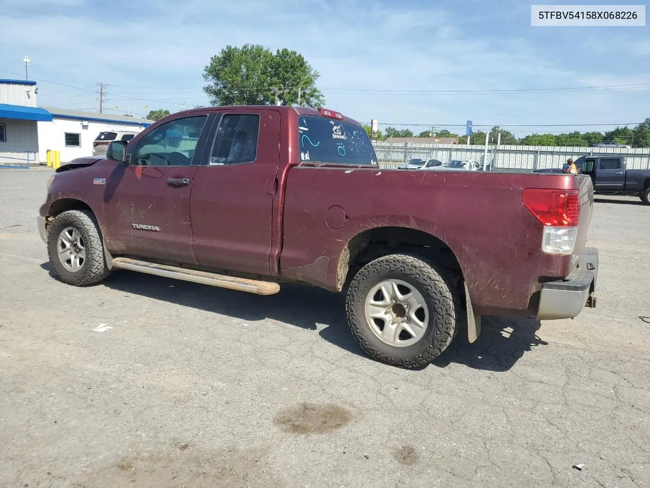 2008 Toyota Tundra Double Cab VIN: 5TFBV54158X068226 Lot: 62832445