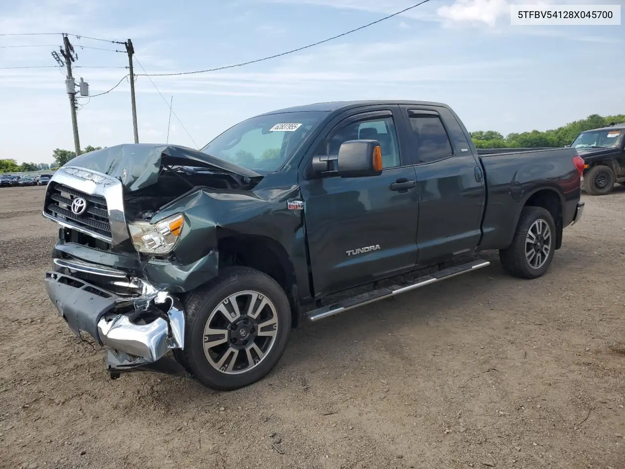 2008 Toyota Tundra Double Cab VIN: 5TFBV54128X045700 Lot: 62837955
