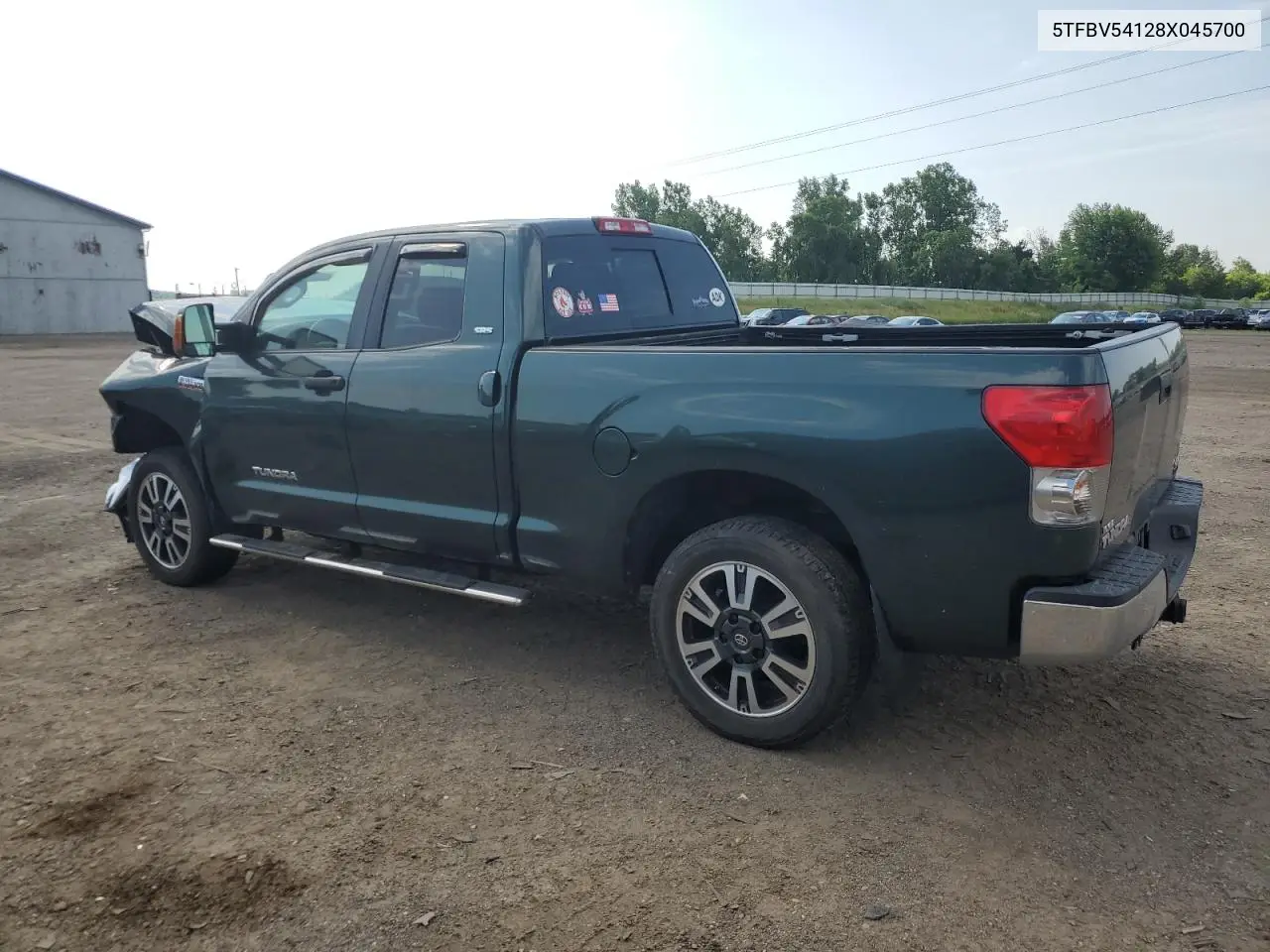 2008 Toyota Tundra Double Cab VIN: 5TFBV54128X045700 Lot: 62837955