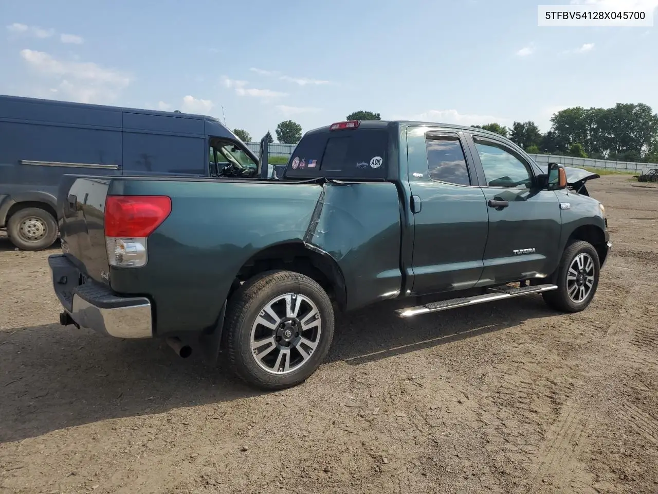 2008 Toyota Tundra Double Cab VIN: 5TFBV54128X045700 Lot: 62837955